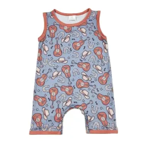 Western Baby Romper Cowboy Guitar - Baby Clothes