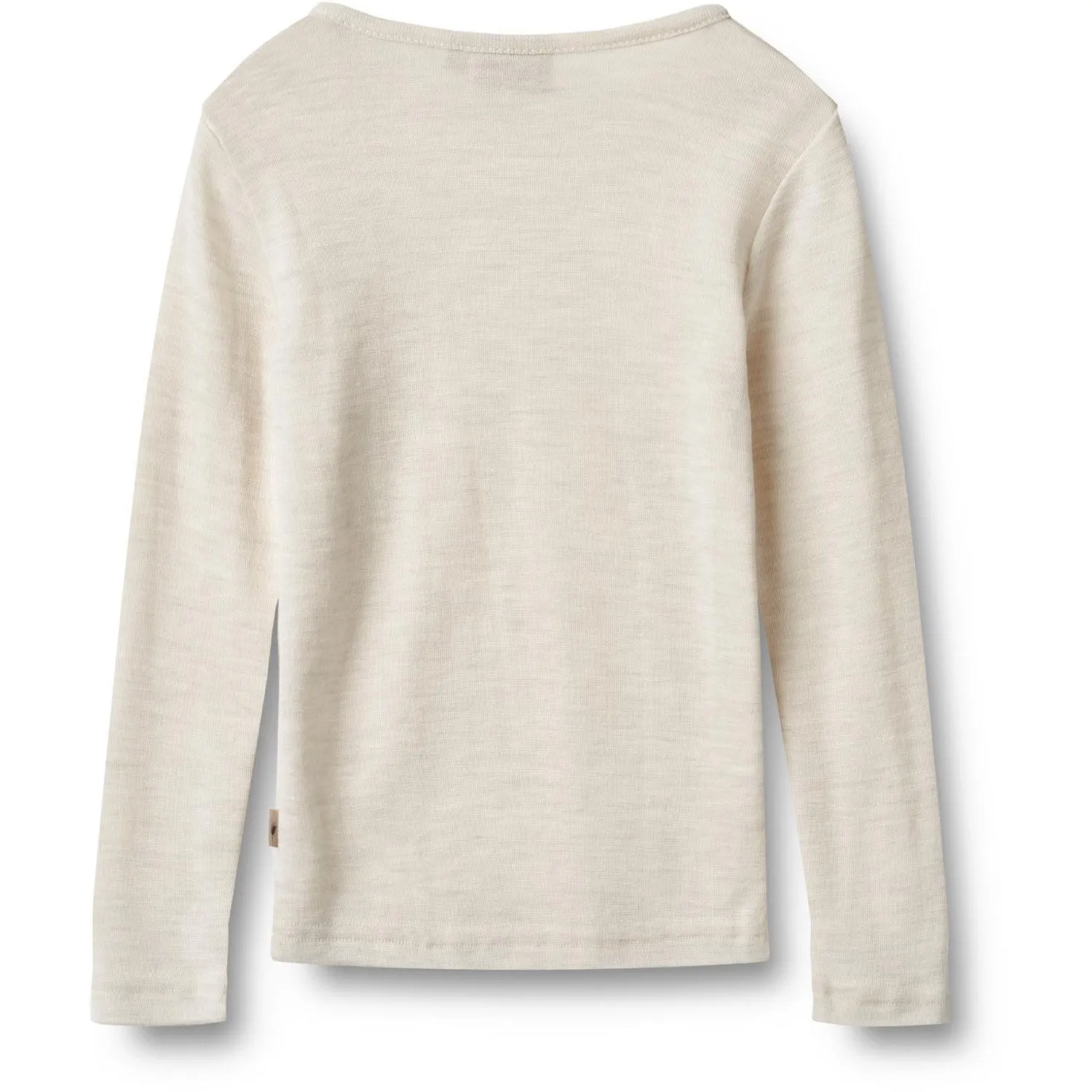 Wheat Eggshell Melange Wool Blouse Alfie