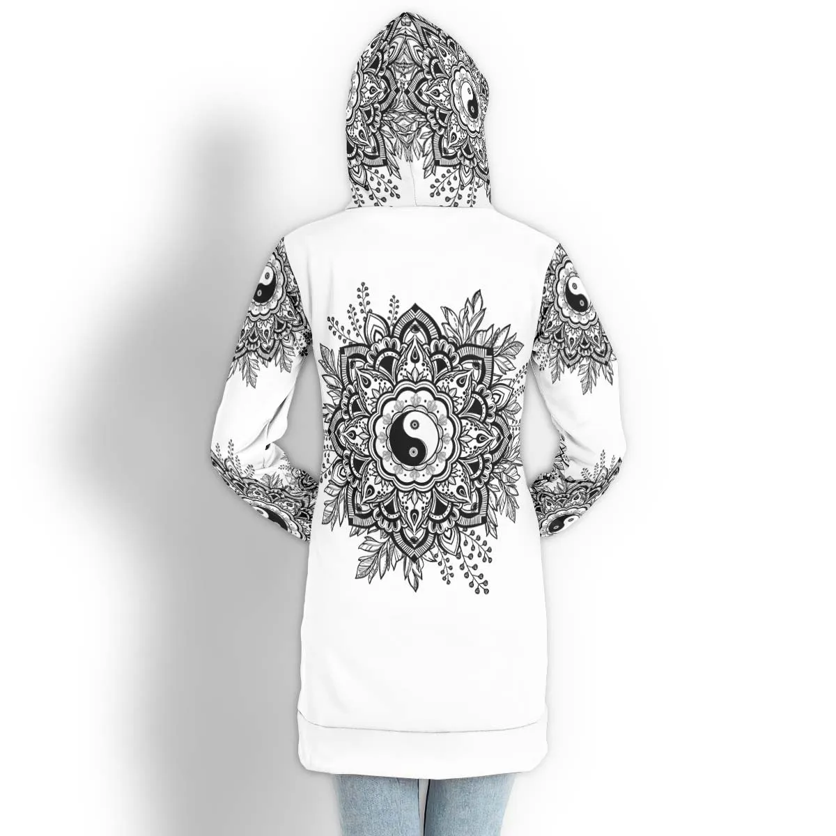 White Yin Yang Mandala