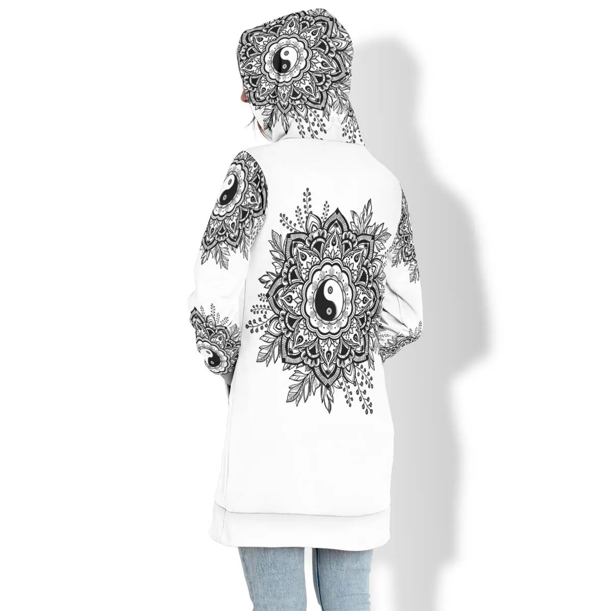 White Yin Yang Mandala