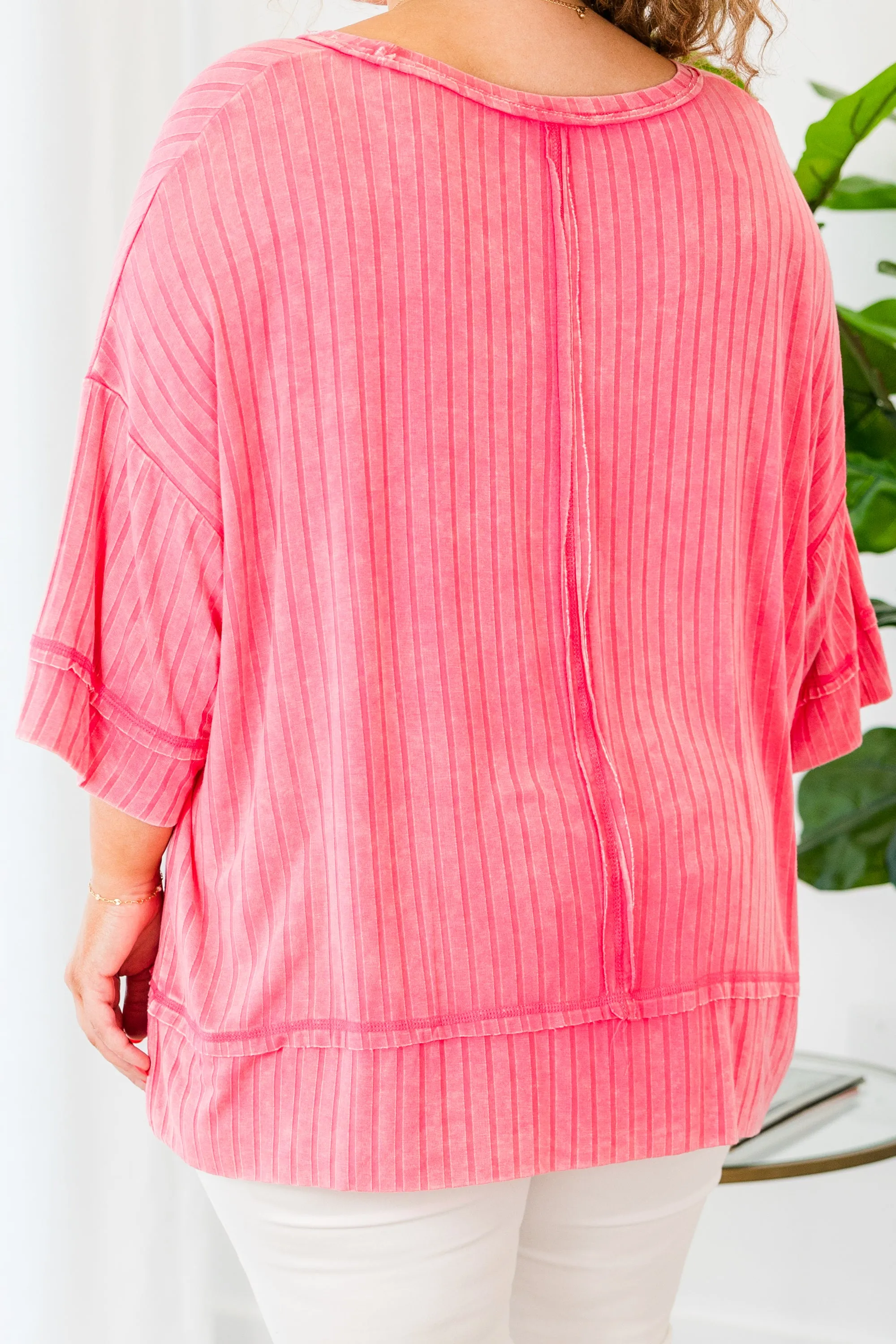 You're All Mine Top, Fuchsia
